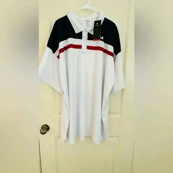FILA Other - FILA Men's Classic short sleeve polo shirt with chest graphic logo design 5X NWT